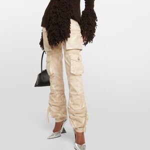 New The Attico Essie Mid-Rise Cargo Jeans Size 24